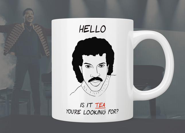 Hello is it tea you’re looking for - Lionel Richie mug - Jazzy Giraffe Mug
