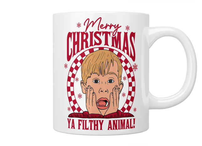 Home Alone: Merry Christmas Ya Filthy Animal Mug - Jazzy Giraffe Mug