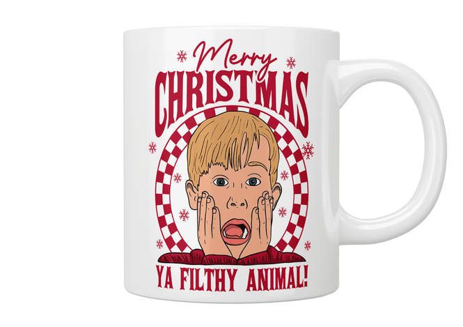 Home Alone: Merry Christmas Ya Filthy Animal Mug - Jazzy Giraffe Mug