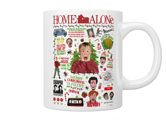 Home Alone Quote Mug - Jazzy Giraffe Mug