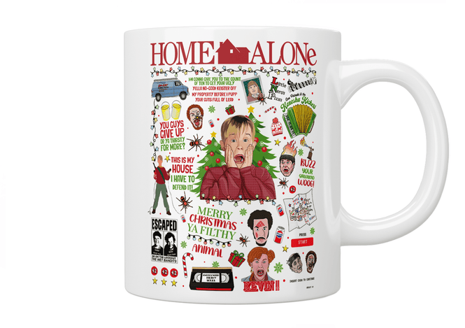 Home Alone Quote Mug - Jazzy Giraffe Mug