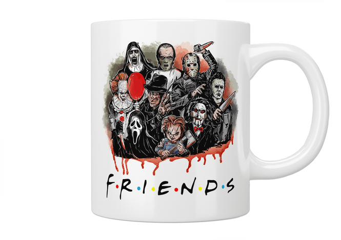Horror Villains Friends Inspired Mug - Jazzy Giraffe Mug