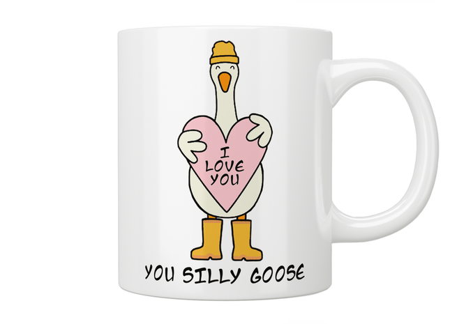 I Love You, You Silly Goose Mug - Jazzy Giraffe Mug