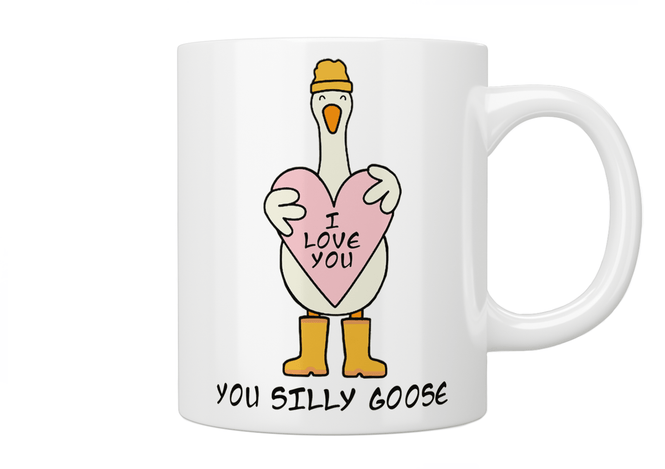 I Love You, You Silly Goose Mug - Jazzy Giraffe Mug
