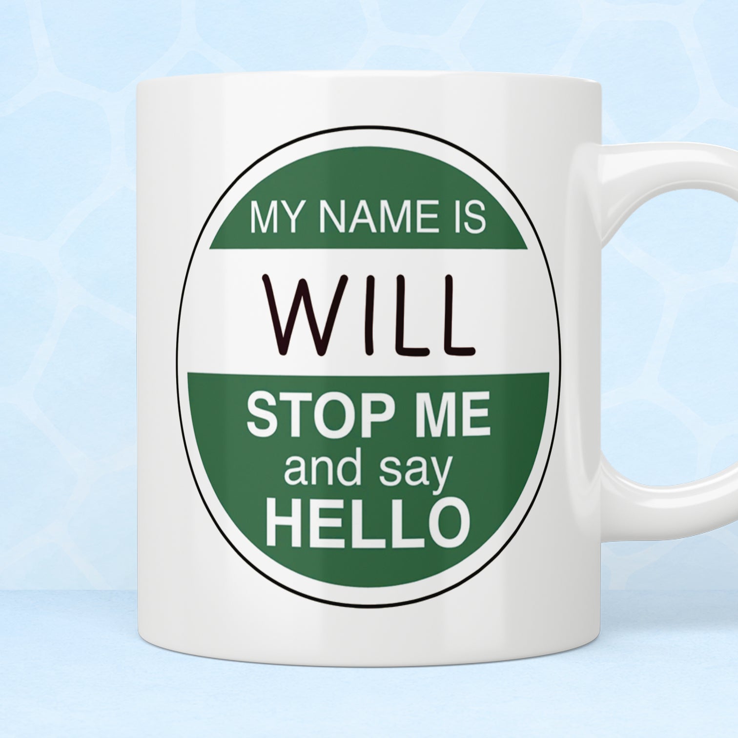 The Inbetweeners Personalised Will Badge Mug