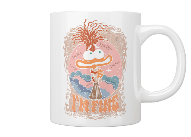 Inside Out: Anxiety "I'm Fine" Mug - Jazzy Giraffe Mug