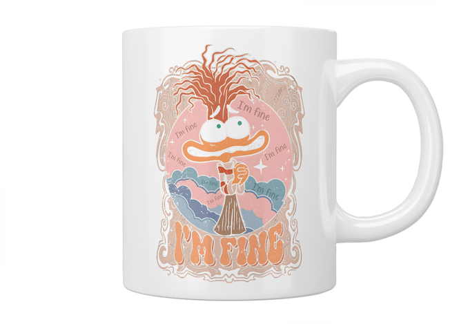 Inside Out: Anxiety "I'm Fine" Mug - Jazzy Giraffe Mug