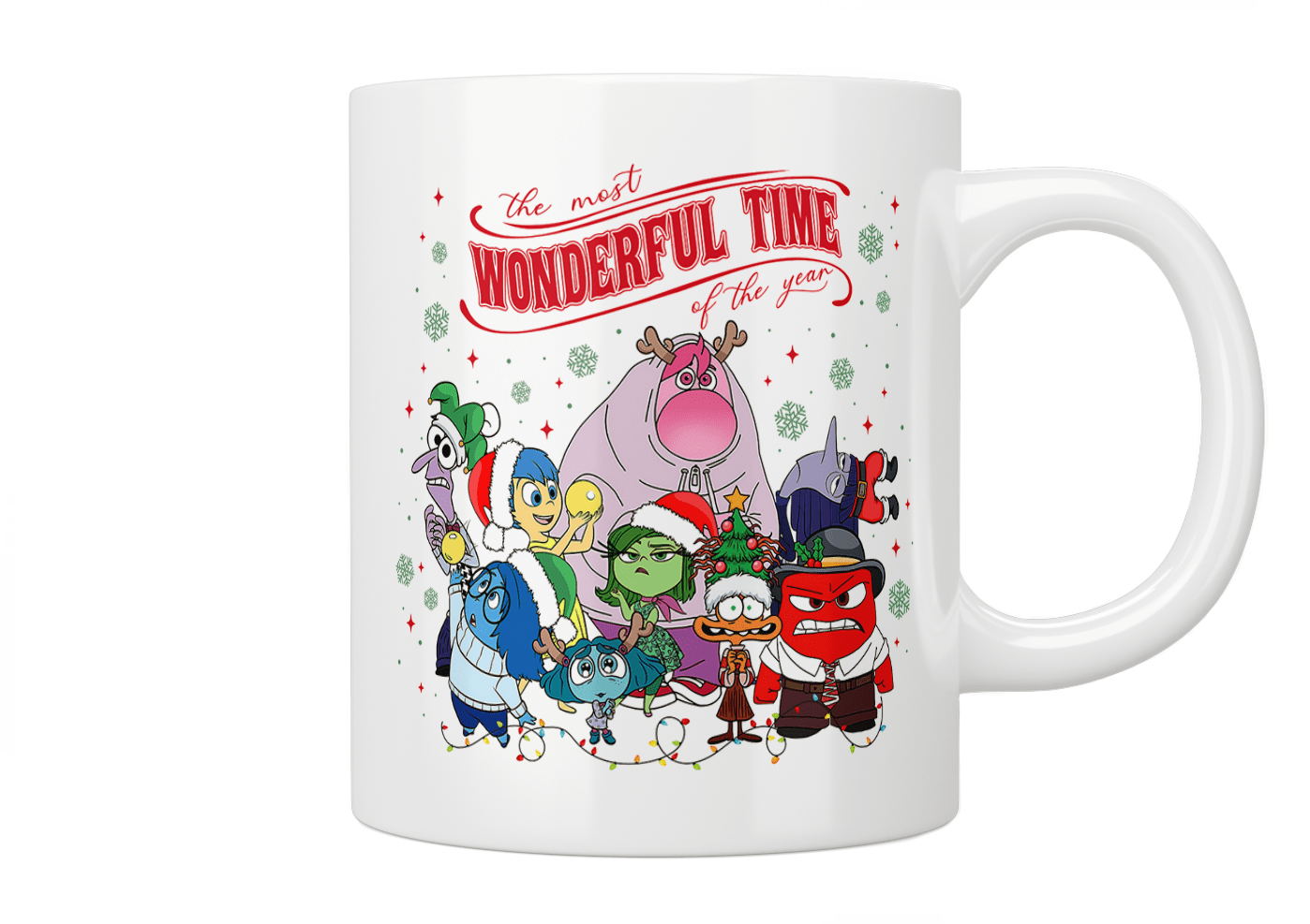Inside Out: The Most Wonderful Time Of The Year Christmad Mug - Jazzy Giraffe Mug