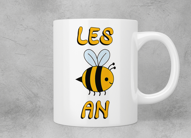 Les-bee-an (lesbian) mug - Jazzy Giraffe Mug