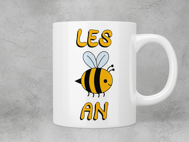 Les-bee-an (lesbian) mug - Jazzy Giraffe Mug