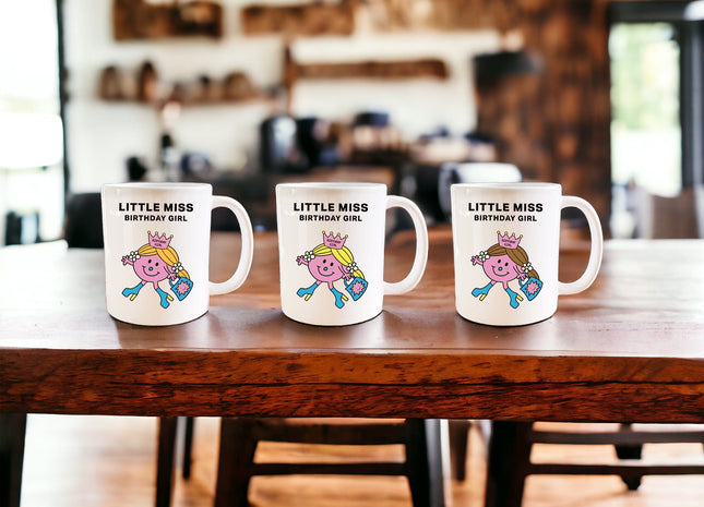 Little Miss Birthday girl mug - Jazzy Giraffe Mug