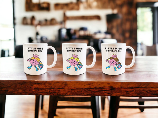 Little Miss Birthday girl mug - Jazzy Giraffe Mug