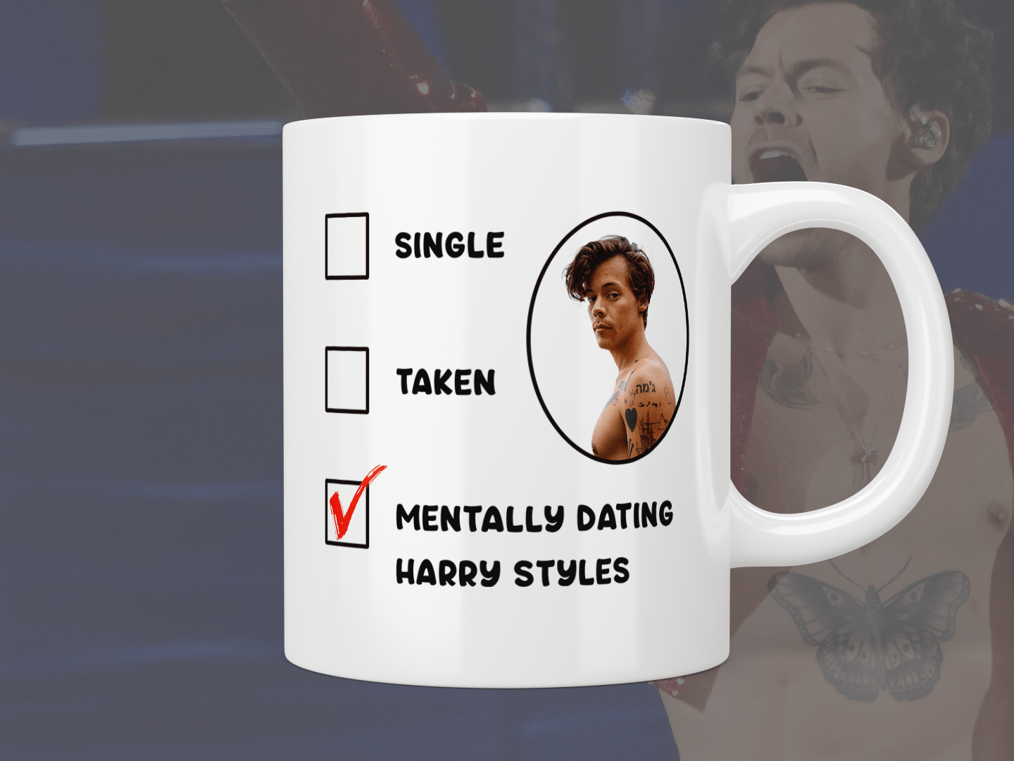 Mentally dating Harry Styles mug - Jazzy Giraffe Mug