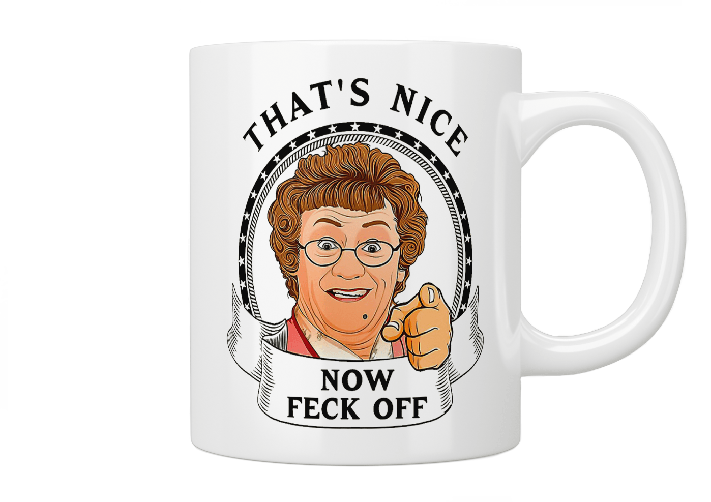 Mrs Brown’s Boys: That’s nice now feck off mug - Jazzy Giraffe Mug
