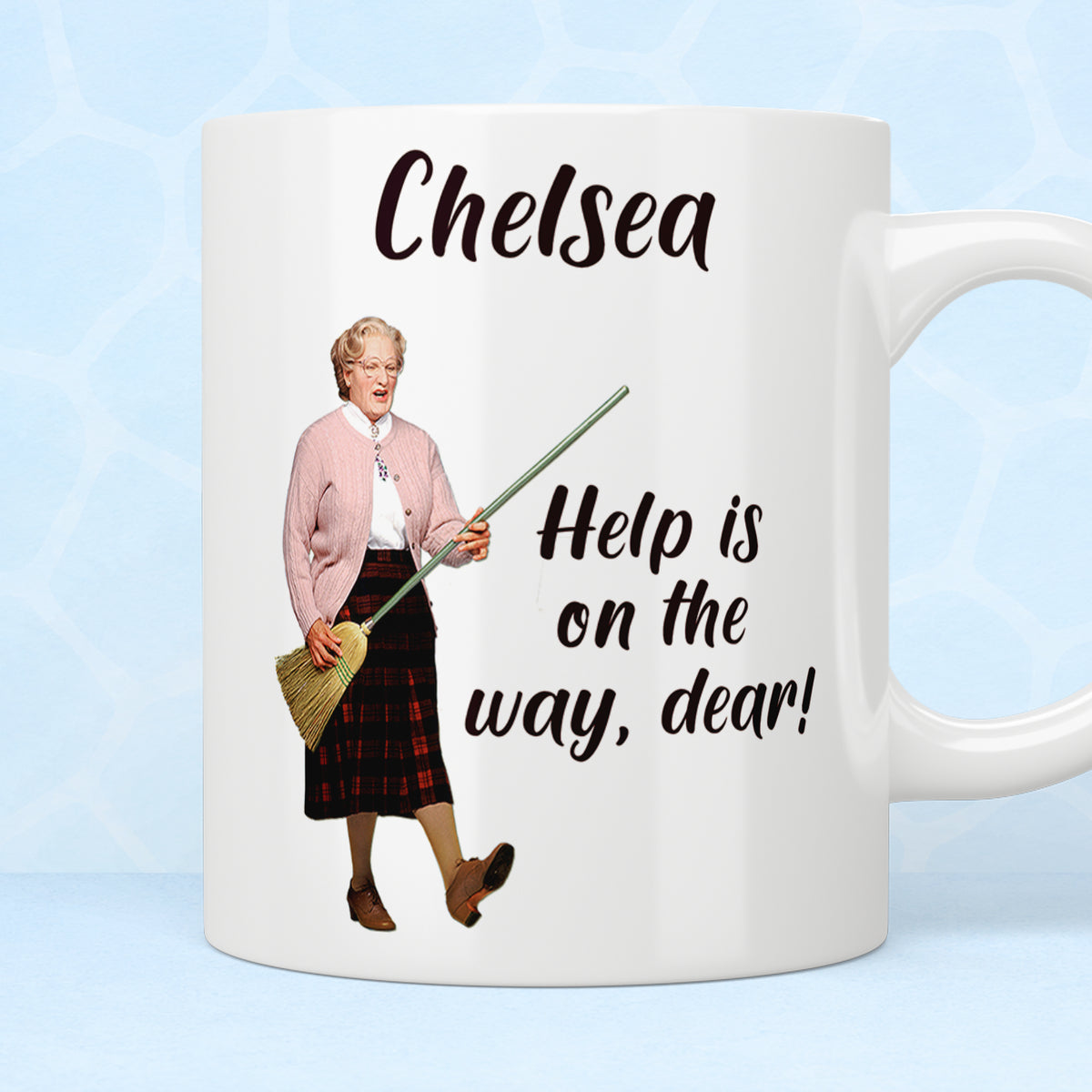 Personalised Mrs Doubtfire Mug