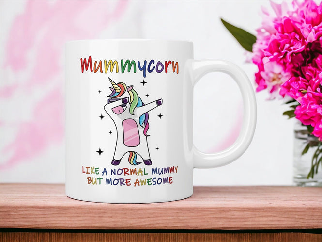 Mummycorn - like a normal mummy but more awesome mug - Jazzy Giraffe Mug