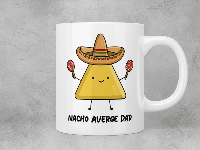Nacho average Dad mug - Jazzy Giraffe Mug