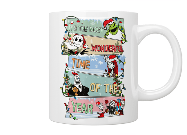 Nightmare Before Christmas: It's The Most Wondful Time Of TheYear Mug - Jazzy Giraffe Mug