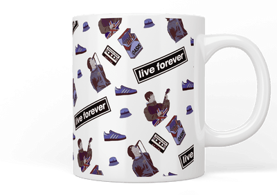 Oasis: Live Forever Sticker Mug - Jazzy Giraffe Mug