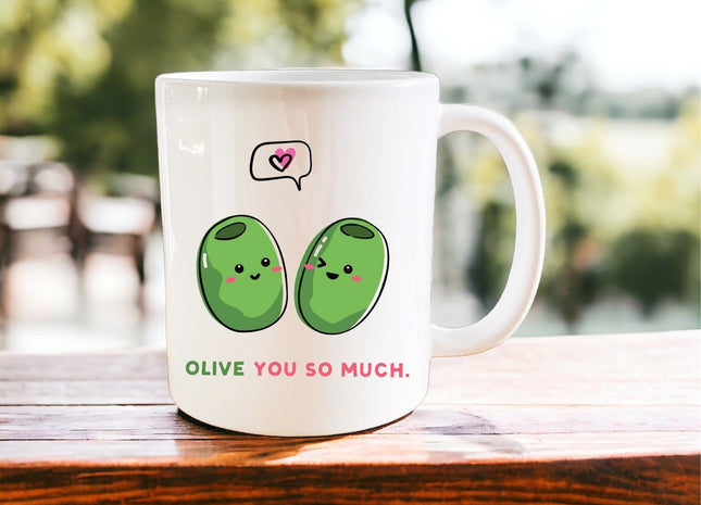 Olive You So Much Mug - Jazzy Giraffe Mug