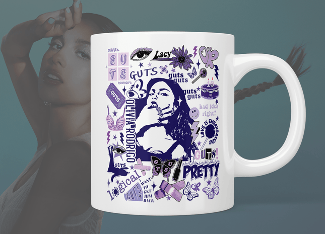 Olivia Rodrigo GUTS mug - Jazzy Giraffe Mug