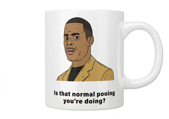 Peep Show: Alan Johnson “Normal Pooing” Mug - Jazzy Giraffe Mug