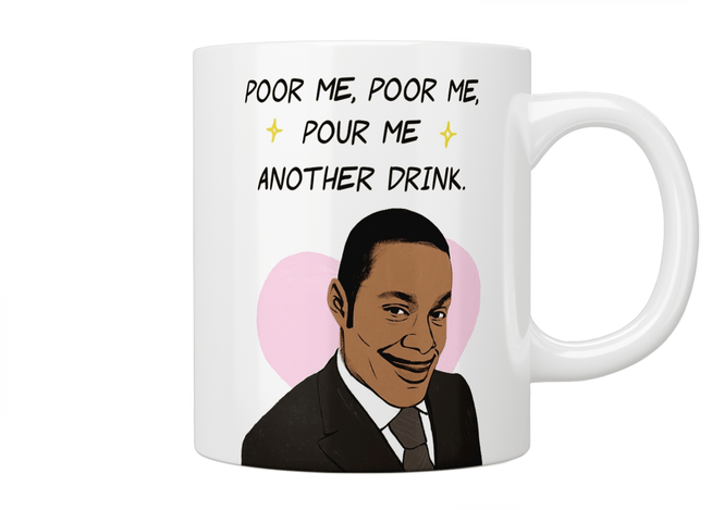 Peep Show: Alan Johnson “Poor Me, Poor Me, Pour Me Another Drink” Mug - Jazzy Giraffe Mug