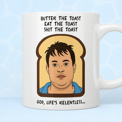 Peep Show Mark “Butter The Toast” Quote Mug
