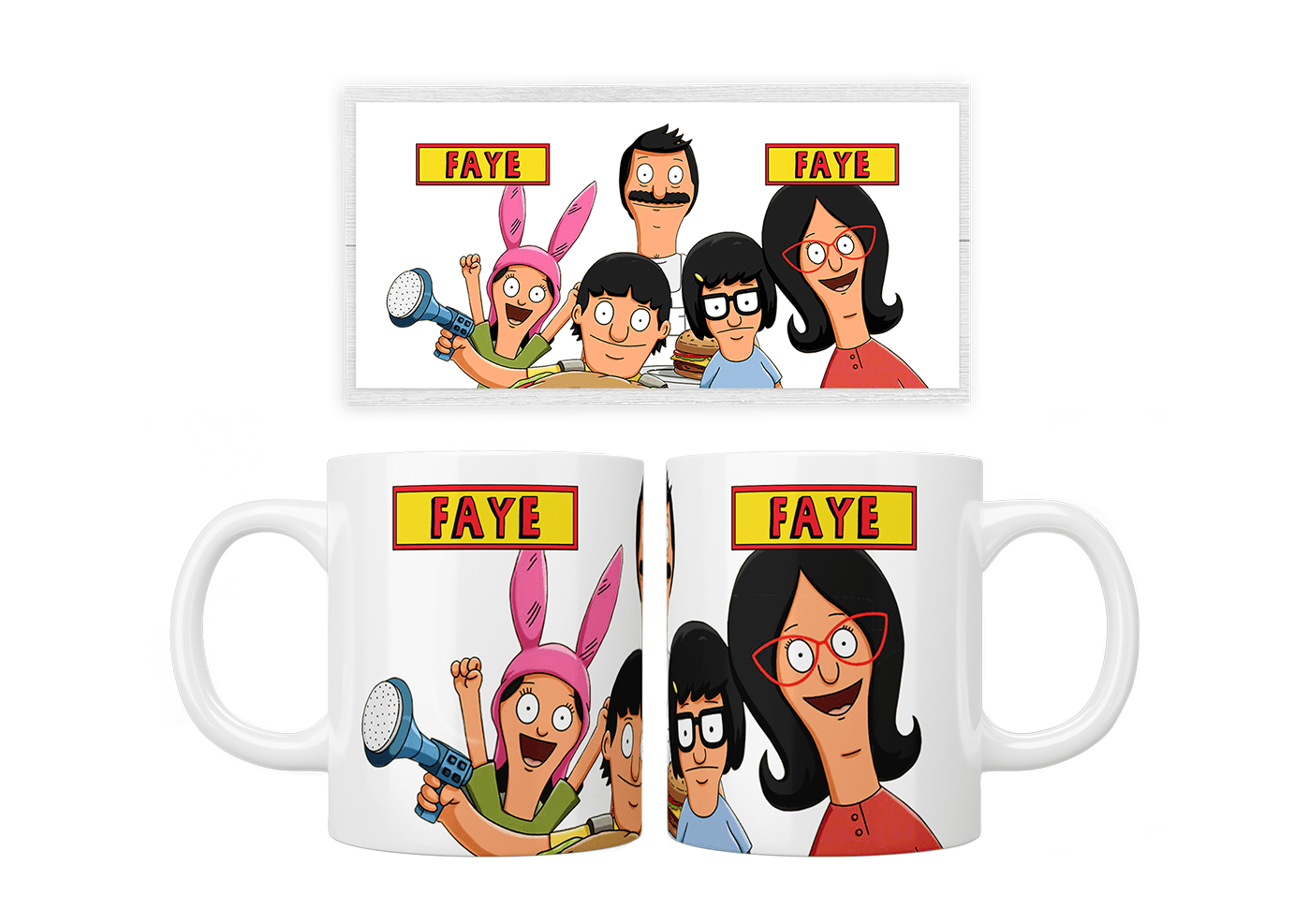 Personalised Bob's Burgers Mug - Jazzy Giraffe Mug