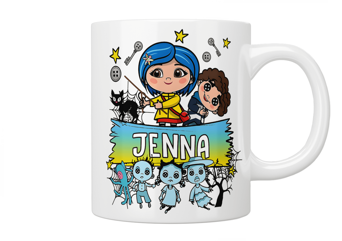 Personalised Coraline Mug - Jazzy Giraffe Mug