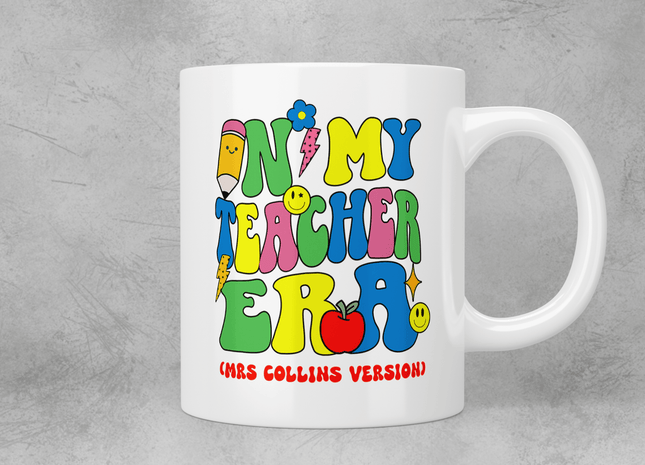 Personalised In My Teacher Era Mug - Jazzy Giraffe Mug