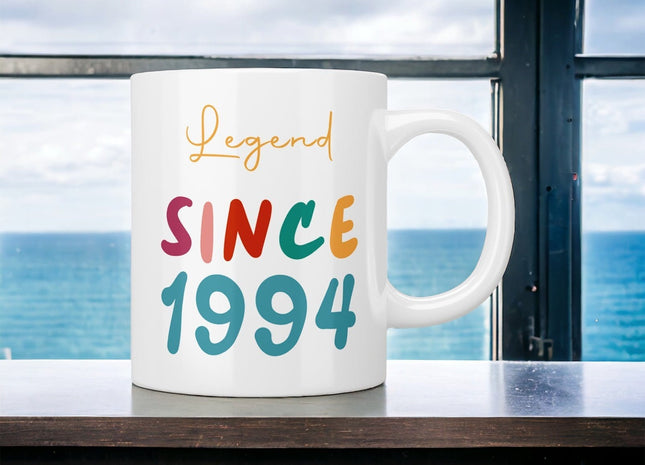 Personalised Legend since mug - Jazzy Giraffe Mug