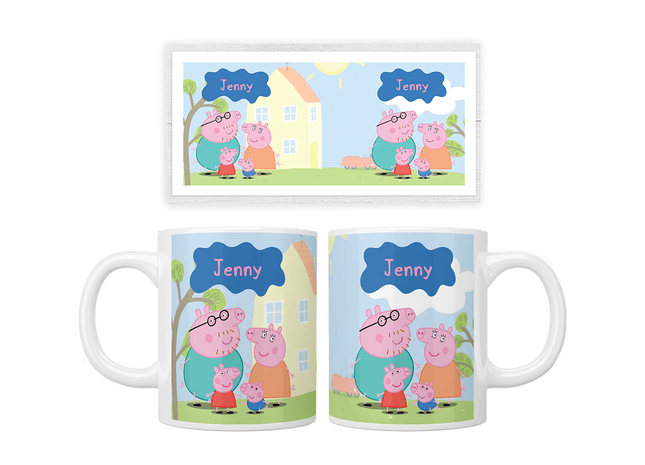 Personalised Peppa Pig Mug - Jazzy Giraffe Mug