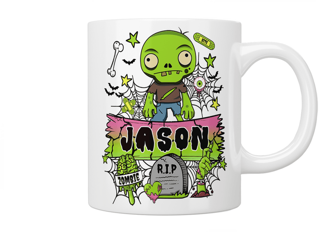 Personalised Zombie Mug - Jazzy Giraffe Mug