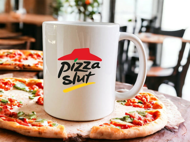 Pizza Slut mug - Jazzy Giraffe Mug