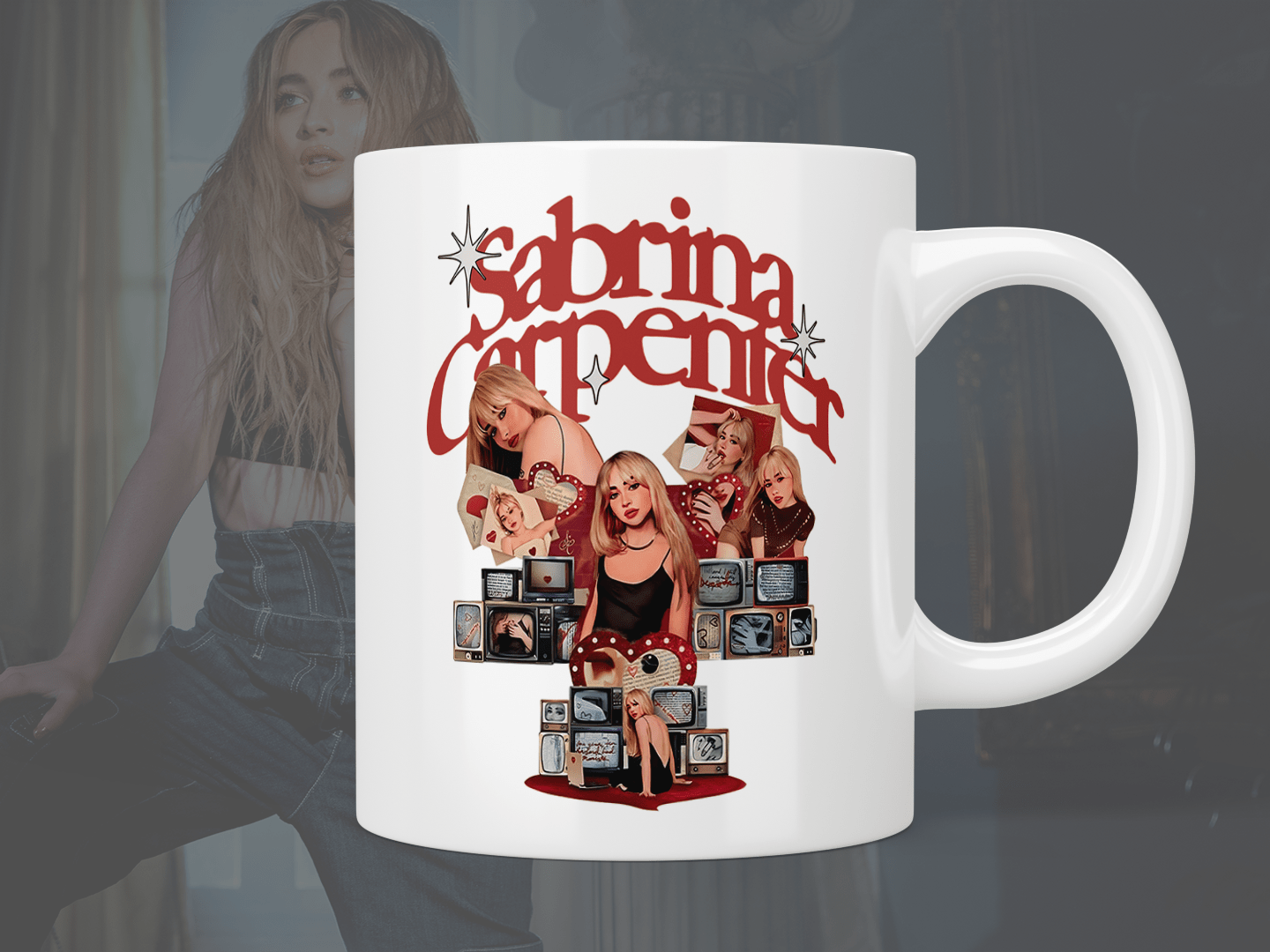 Sabrina Carpenter mug - Jazzy Giraffe Mug