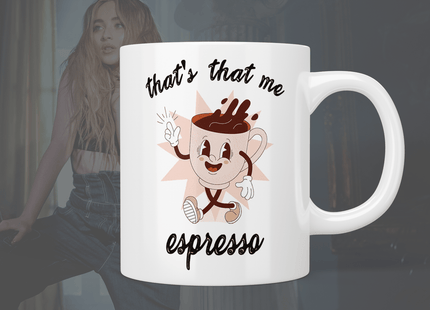 Sabrina Carpenter: That’s that me espresso mug - Jazzy Giraffe Mug