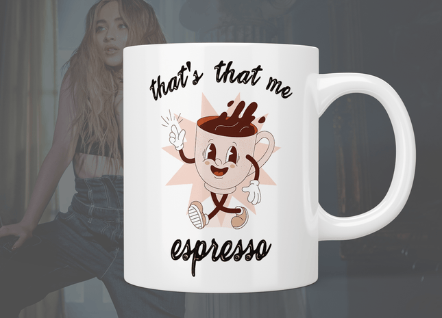 Sabrina Carpenter: That’s that me espresso mug - Jazzy Giraffe Mug