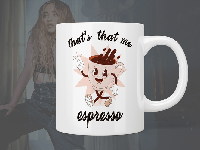 Sabrina Carpenter: That’s that me espresso mug - Jazzy Giraffe Mug