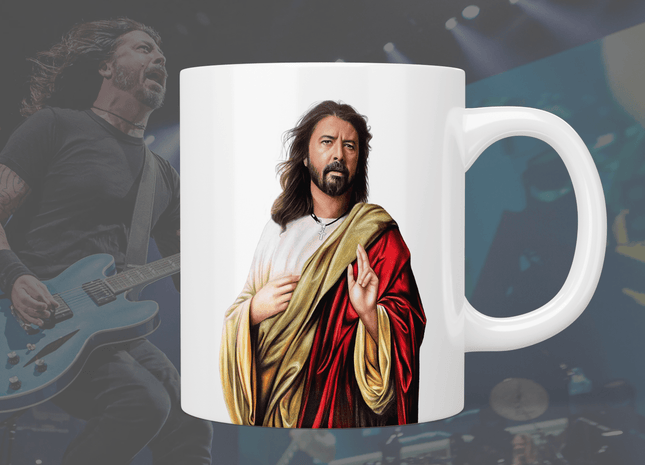 Saint Dave Grohl mug - Jazzy Giraffe Mug