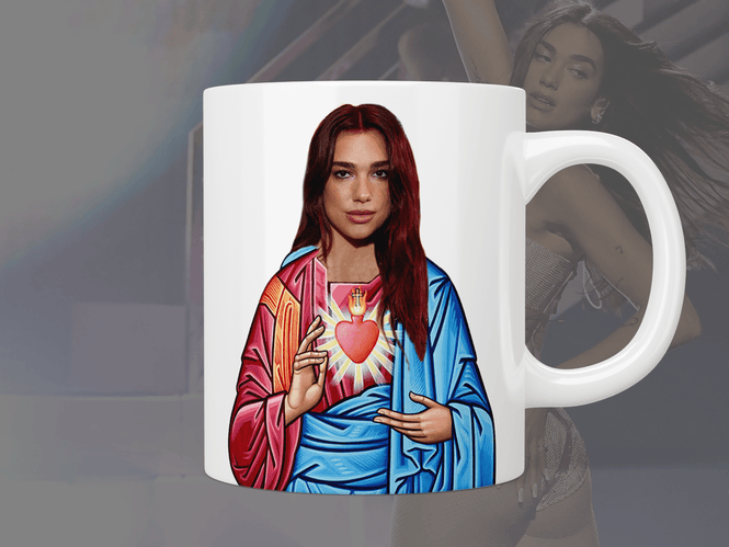 Saint Dua Lipa mug - Jazzy Giraffe Mug