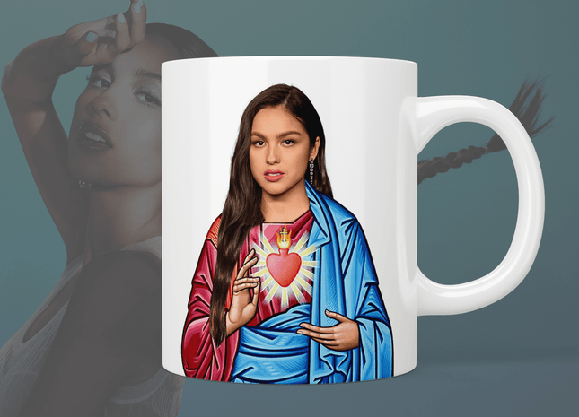 Saint Olivia Rodrigo mug - Jazzy Giraffe Mug