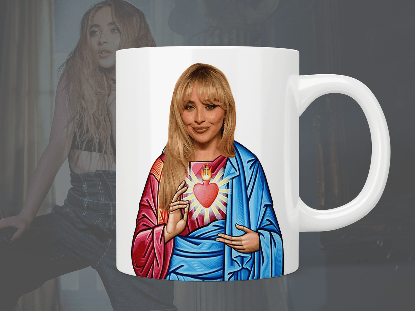 Saint Sabrina Carpenter mug - Jazzy Giraffe Mug
