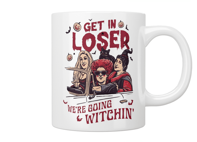 Sanderson Sisters (Hocus Pocus) Get In Loser Mug - Jazzy Giraffe Mug