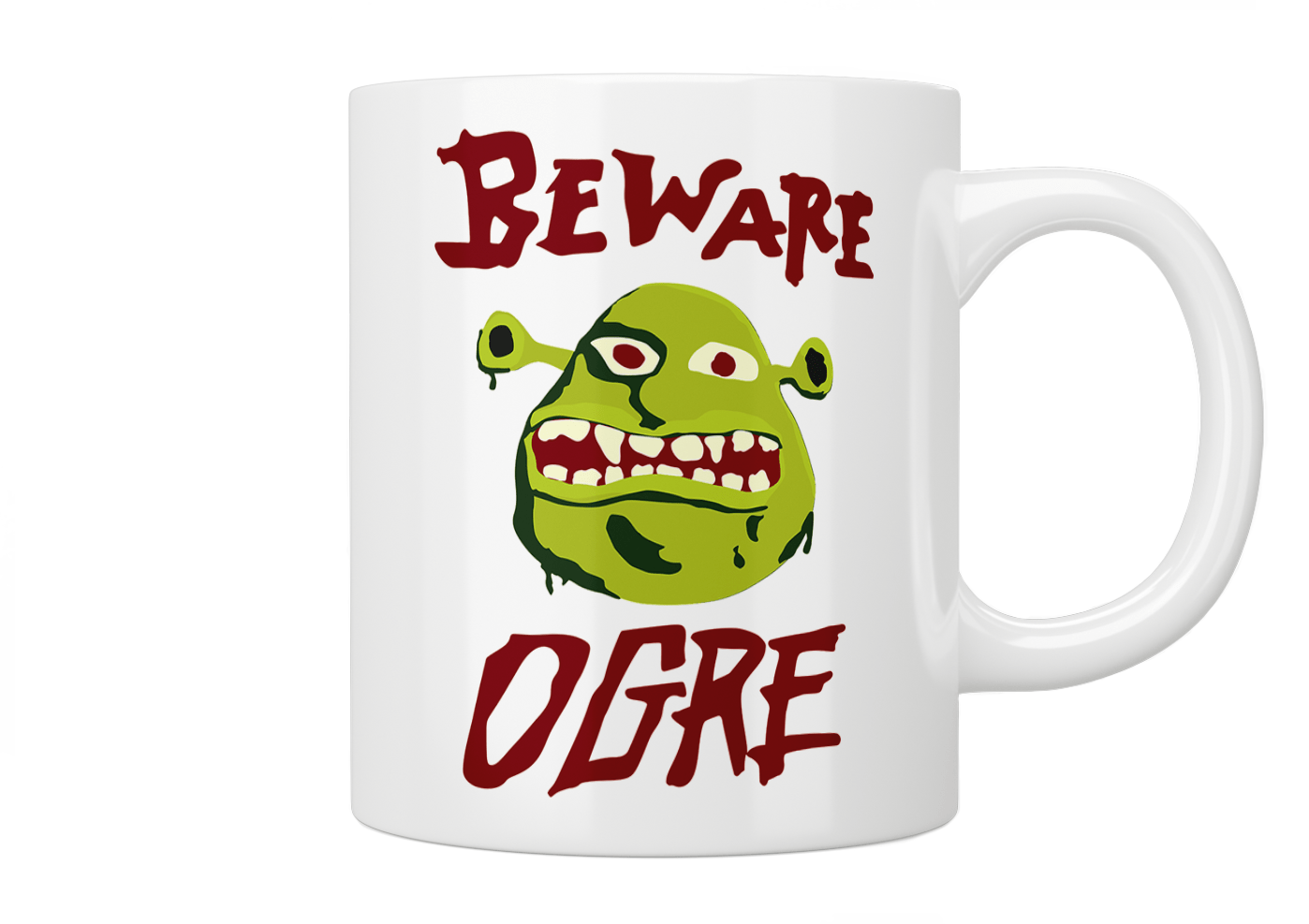 Shrek: Beware Ogre Mug - Jazzy Giraffe Mug