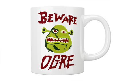 Shrek: Beware Ogre Mug - Jazzy Giraffe Mug