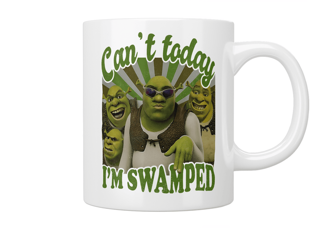 Shrek: Can’t Today I’m Swamped Mug - Jazzy Giraffe Mug
