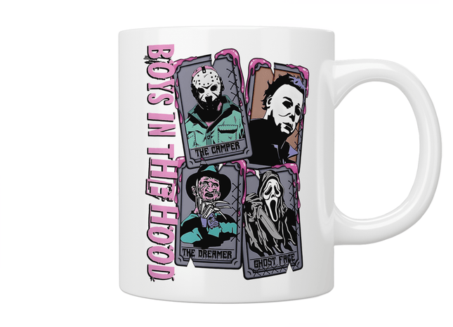 Slasher Villains 'Boys In The Hood' Mug - Jazzy Giraffe Mug