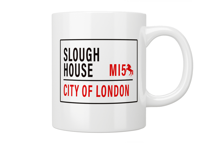 Slow Horses: Slough House Street Sign Mug - Jazzy Giraffe Mug