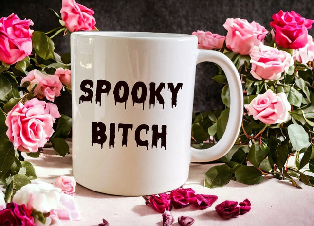 Spooky Bitch mug - Jazzy Giraffe Mug
